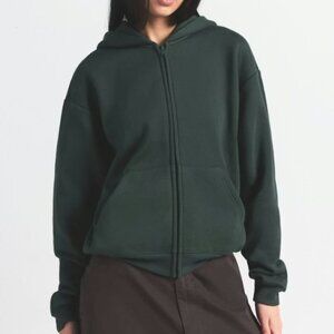 SKIMS Spruce Cotton Fleece Classic Zip-Up Hoodie 2X NWT/NIB